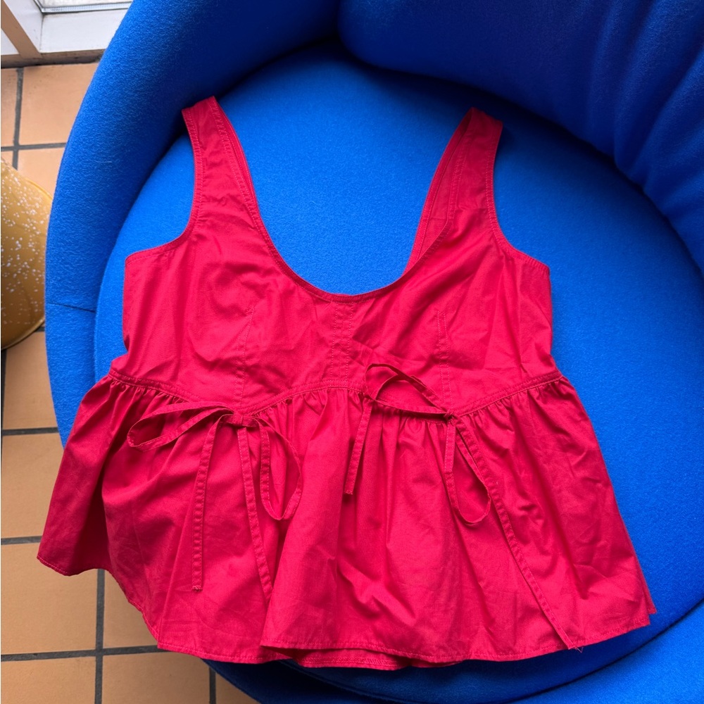 ASOS Red Sleeveless Top